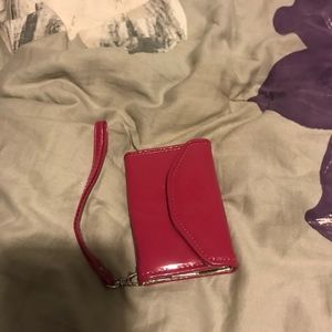 Pink iPhone 5s wallet wristlet